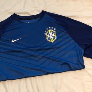Nike Authentic training Brazil soccer jersey
